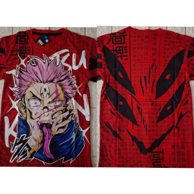 KAOS JUJUTSU KAISEN MERAH / KAOS SUKUNA