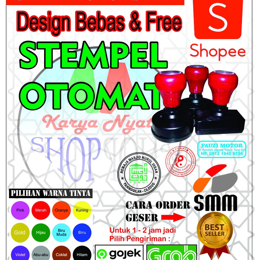 

KI3 Stempel Custom Otomatis Warna