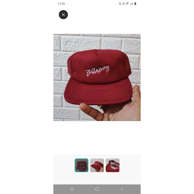 Topi Billabong Original trucker Jaminan 100%