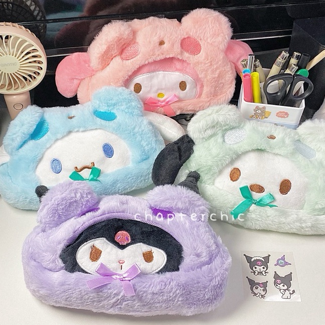 

Terbaik Hoodie Tempat Pensil Pouch Kotak Bulu Boneka Kuromi My Melody