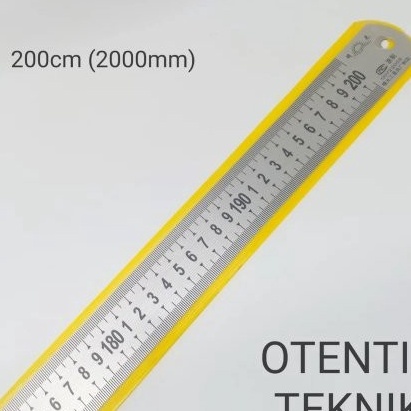 

Hematku PENGGARIS BESI 2 CM 2 MM METERAN 2 METER STEEL RULER 8 INCH 2CM