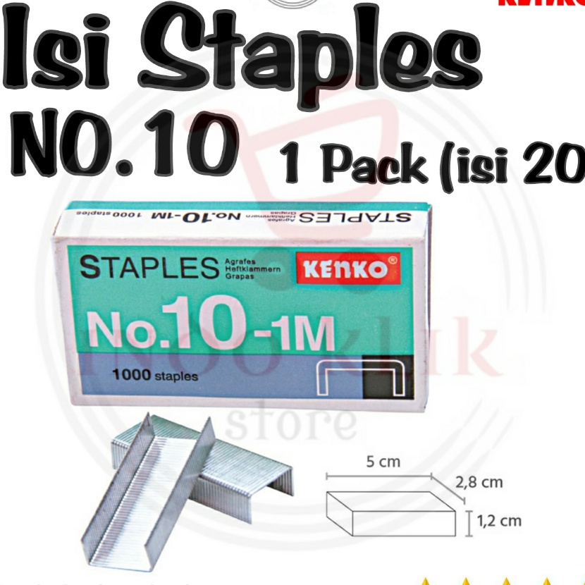 

HJ6 Isi Staples Kenko No 1 Isi Stapler Hecter No 1 Refill Stapler No1