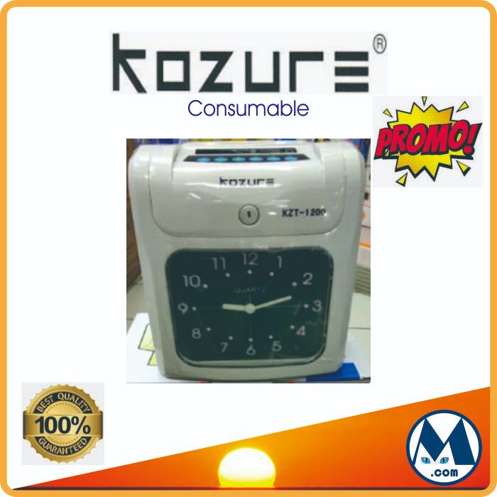 Tinta / Pita / Ribbon Cartridge untuk Mesin Absensi Merk Kozure KZT-1200 / KZT1200 / KZT 1200