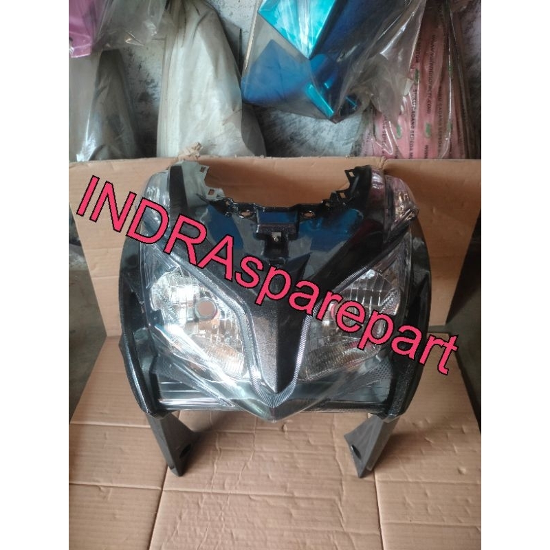 Full Set Tameng Body Depan Honda Vario Techno 125 OLD Abu Abu