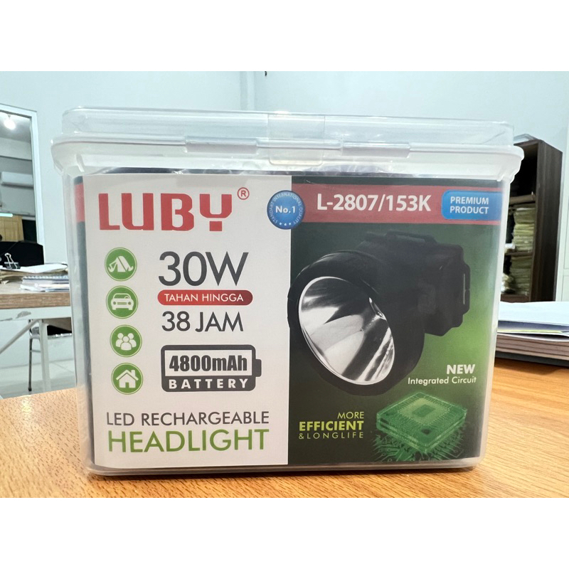 senter kepala luby cahaya kuning 2807/153k