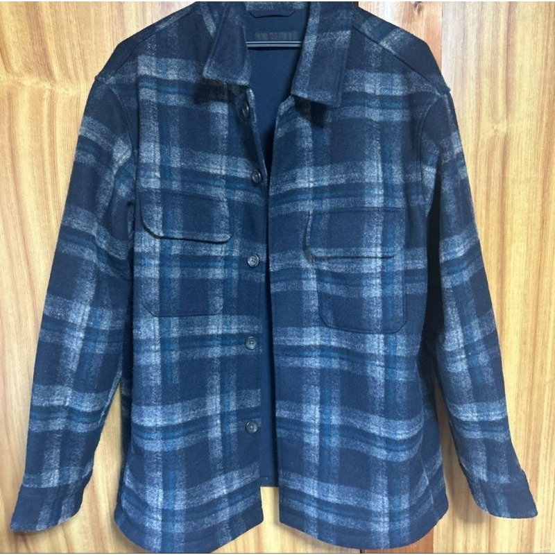 Uniqlo Flannel Overshirt Wool Jacket