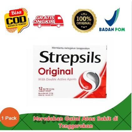 

Permen Strepsils Isi 12 Tablet Original Dan Cool , Pelega tenggorokan