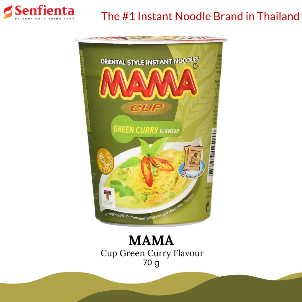 

MAMA Cup Noodles - Green Curry Flavour 60 gr