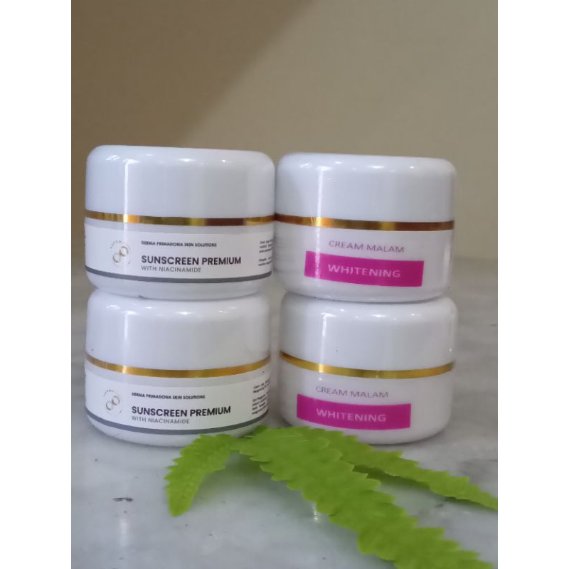 CREAM SIANG MALAM WHITENING MENCERAHKAN BY DERMA PRIMA