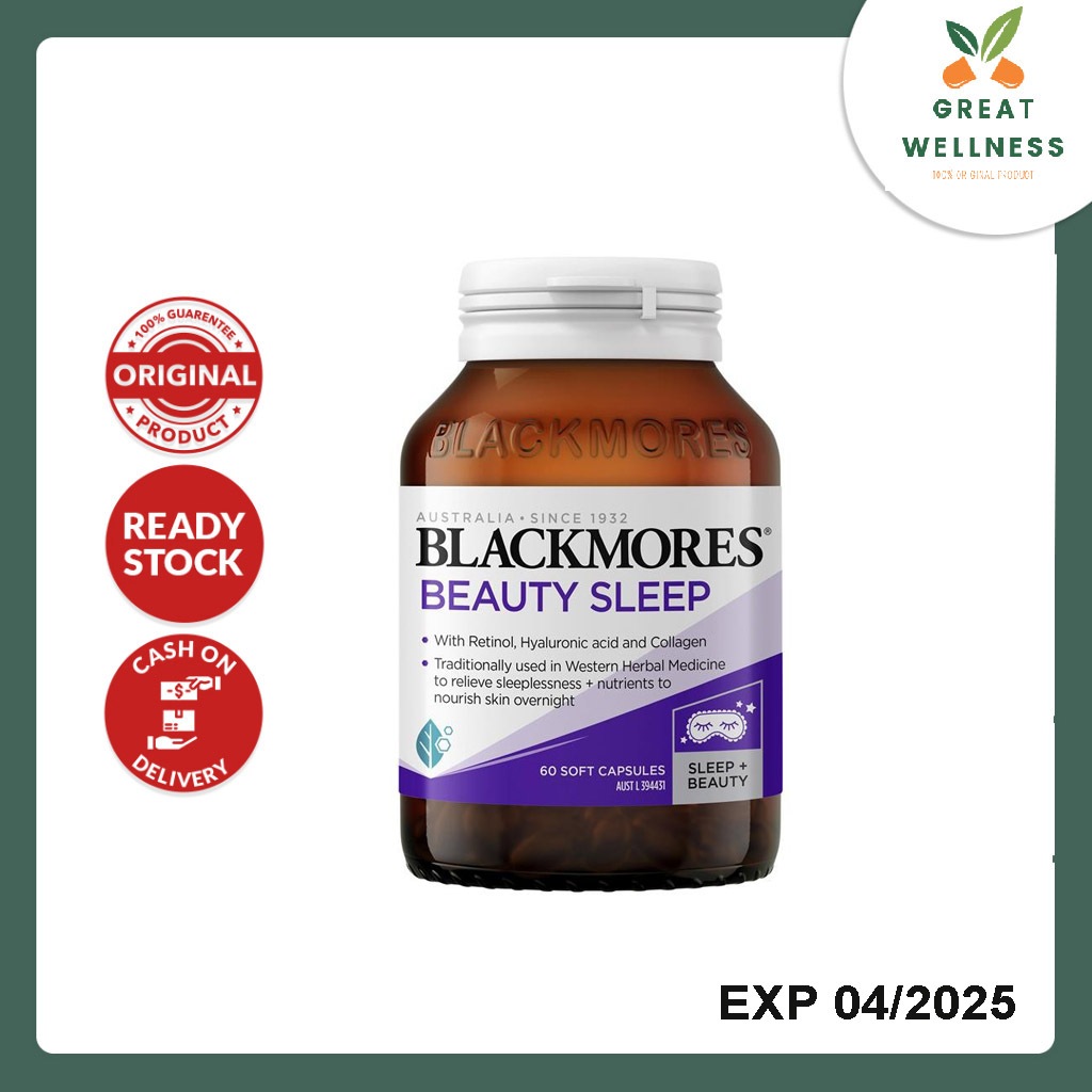 (PASTI ASLI ) Blackmores Beauty Sleep 60 Capsules