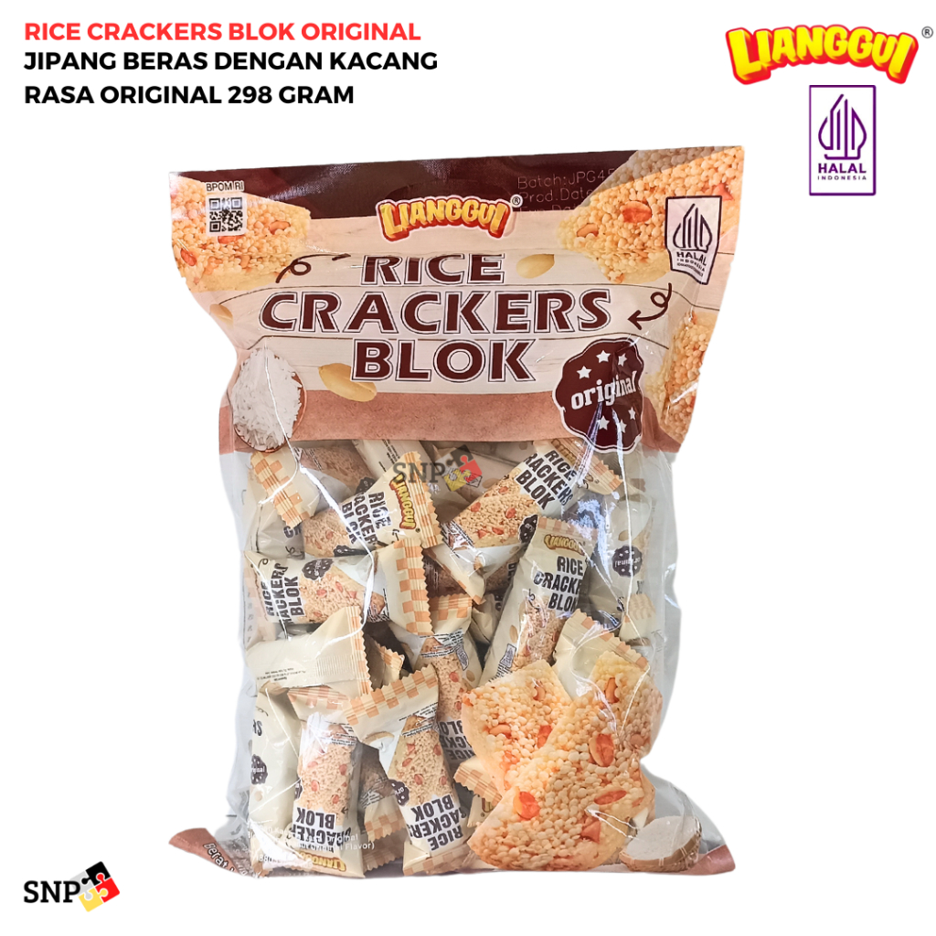 

LIANGGUI SNACK JIPANG RICE CRACKERS BLOK 298 GRAM