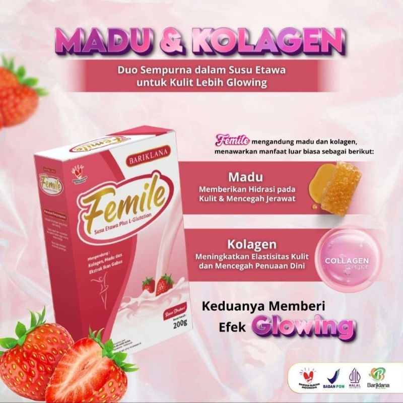 

FEMILE susu etawa plus kolagen BARIKLANA