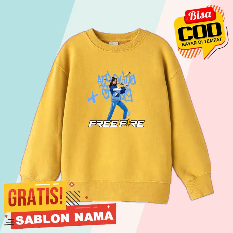 JAKET SWEATER ANAK MOTIF MEMBER CHRISTY JKT48 X FREEFIRE