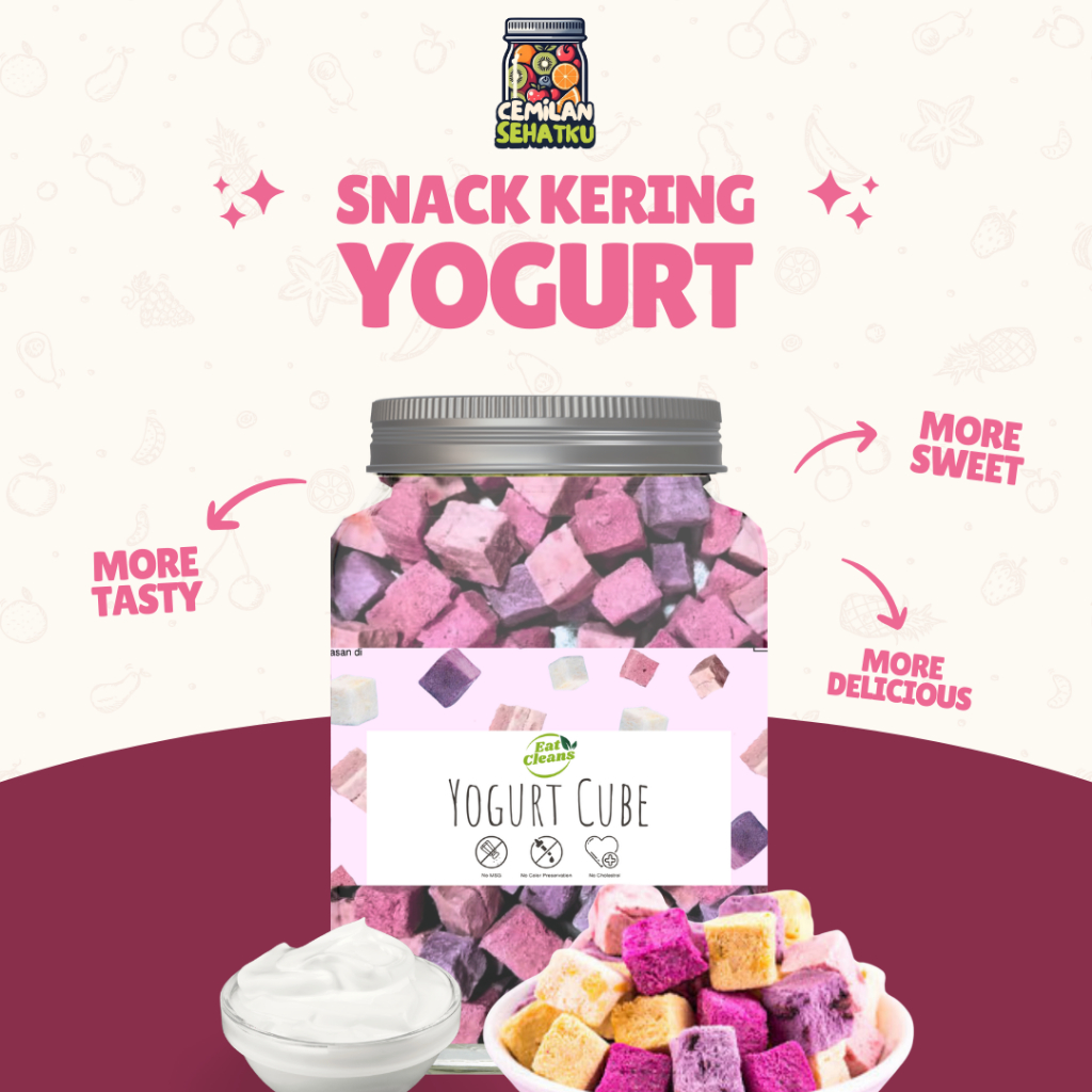 

Snacks Yoghurt Kering Beku - Freeze Dried Crispy Yogurt Fruits Mix Flavor - Camilan Snack Sehat Yoghurt Beku - Cemilan Diet Yoghurt Kering Crispy