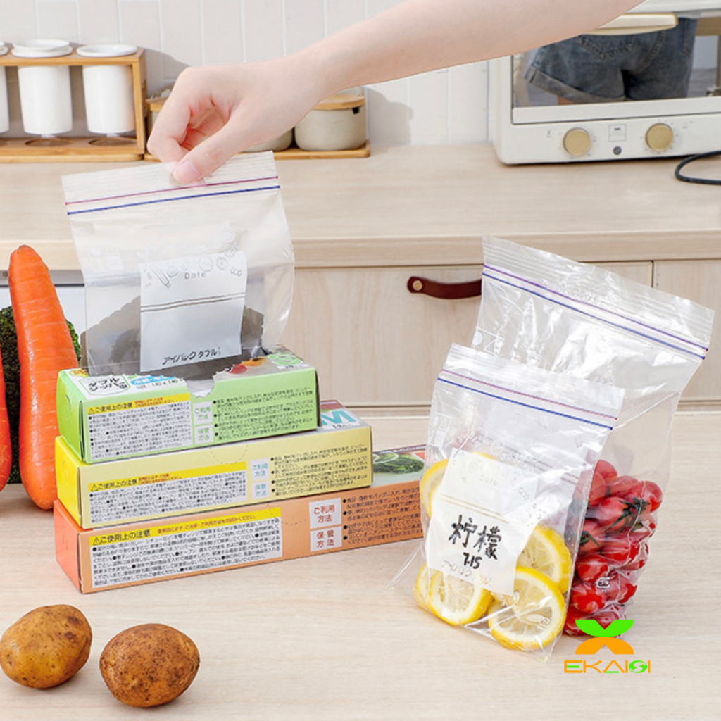 Plastik sayuran ziplock reusable kantong sayuran fresh