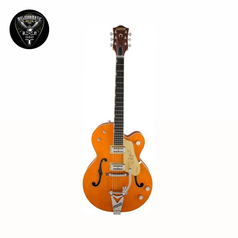 Gitar elektrik Gretsch G6120T-59 Vintage Select Chet Atkins Hollowbody w/bigsby, Vintage Orange Stai
