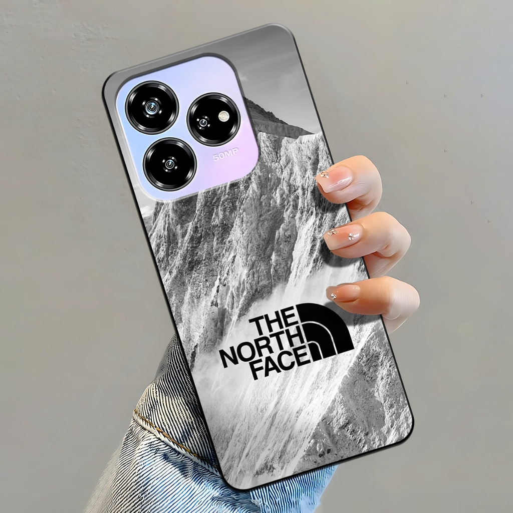 Softcase Handphone ZTE Blade V60 Design Terbaru 2024 Case Fashion Motif The North face Soft Case Ant