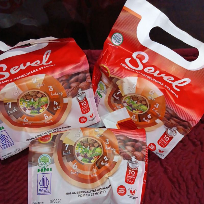 

COOFEE HERBAL - 7 ELEMEN ISI 10 SACHET -sevel