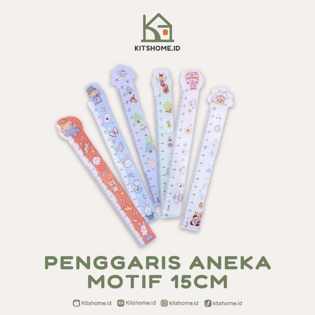 

PENGGARIS BERANEKA MOTIF 15CM / PENGGARIS LUCU 15CM KARAKTER RULER