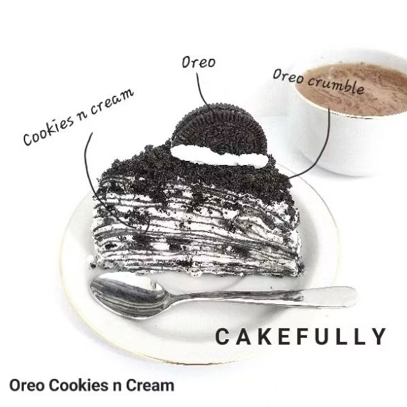 

Mille Crepes Oreo with Cookies n Cream