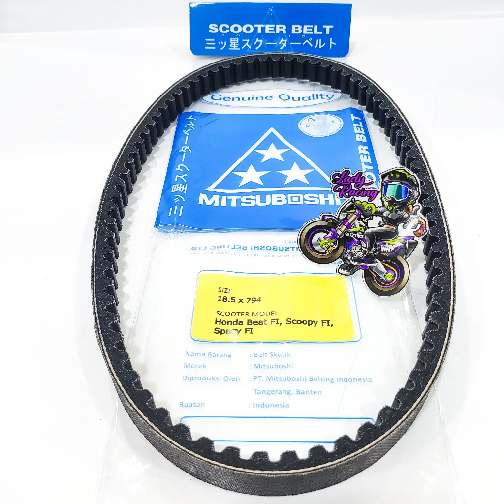 V BELT MITSUBOSHI HONDA BEAT FI SCOOPY FI SPACY FI BELTING