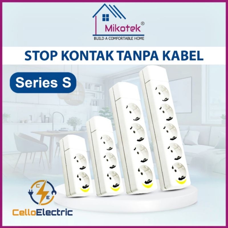 Stop Kontak Arde Mikotek 7002 - Visero - Kuningan - Colokan Listrik SNI - Sambungan Colokan Ori