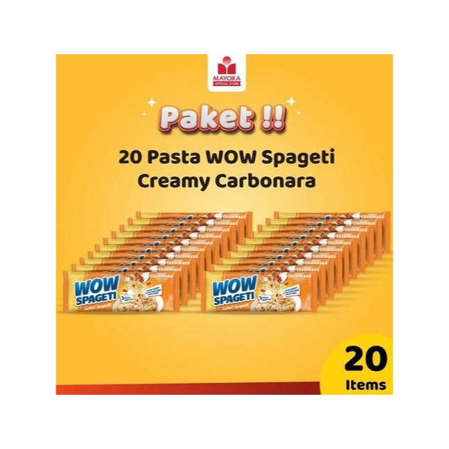 

Paket 20 Pasta WOW Spageti Creamy Carbonara