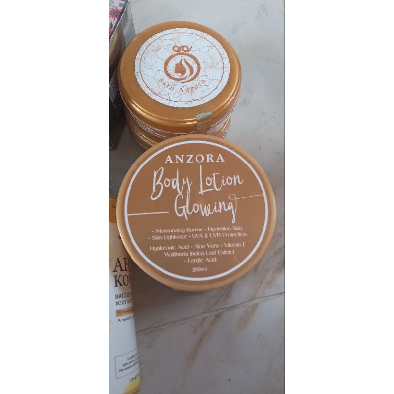 body lotion glowing anzora