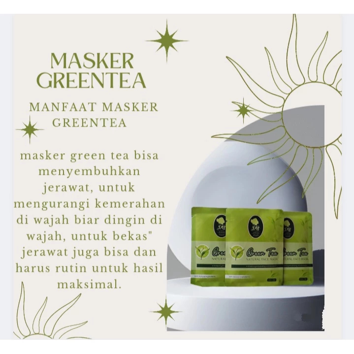 JMB MASKER GREEN TEA - JM BEAUTY