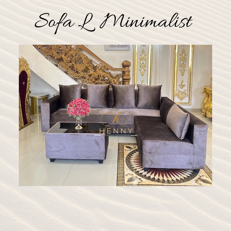 Sofa L Minimalist / Sofa Minimalist Murah