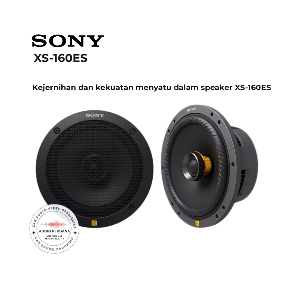 Speaker Coaxial 2-Way Sony HiRes XS-160ES Mobile ES 6.5 Inch