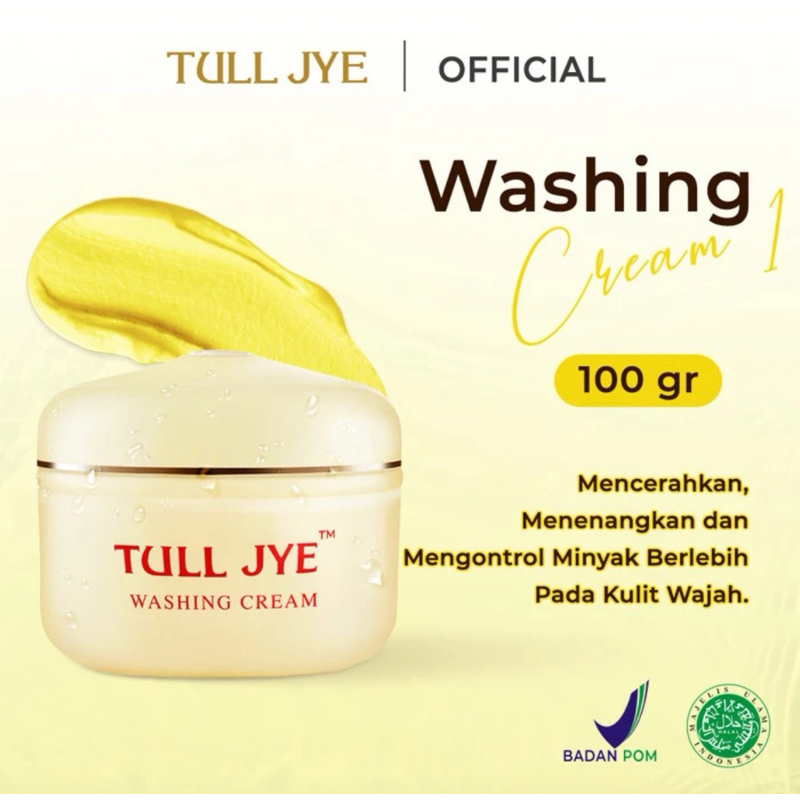 TULL JYE WASHING CREAM 1 //SABUN KUNING // SABUN CUCI MUKA 100gr