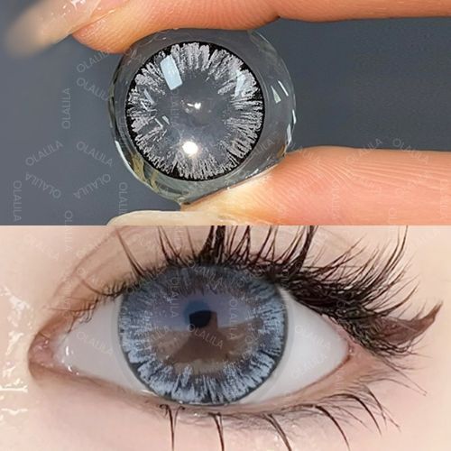 OLALILA Softlens My Ice N8 Soflen Brown, Gray, Pink Softlen Dia 14.5mm Natural Lens By Pinkin Soplen