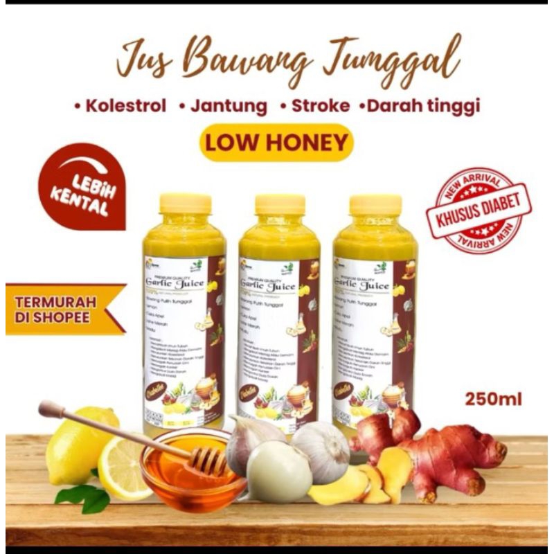 

jus bawang putih tunggal cuka apel dan lemon (KUSUS DIABET)