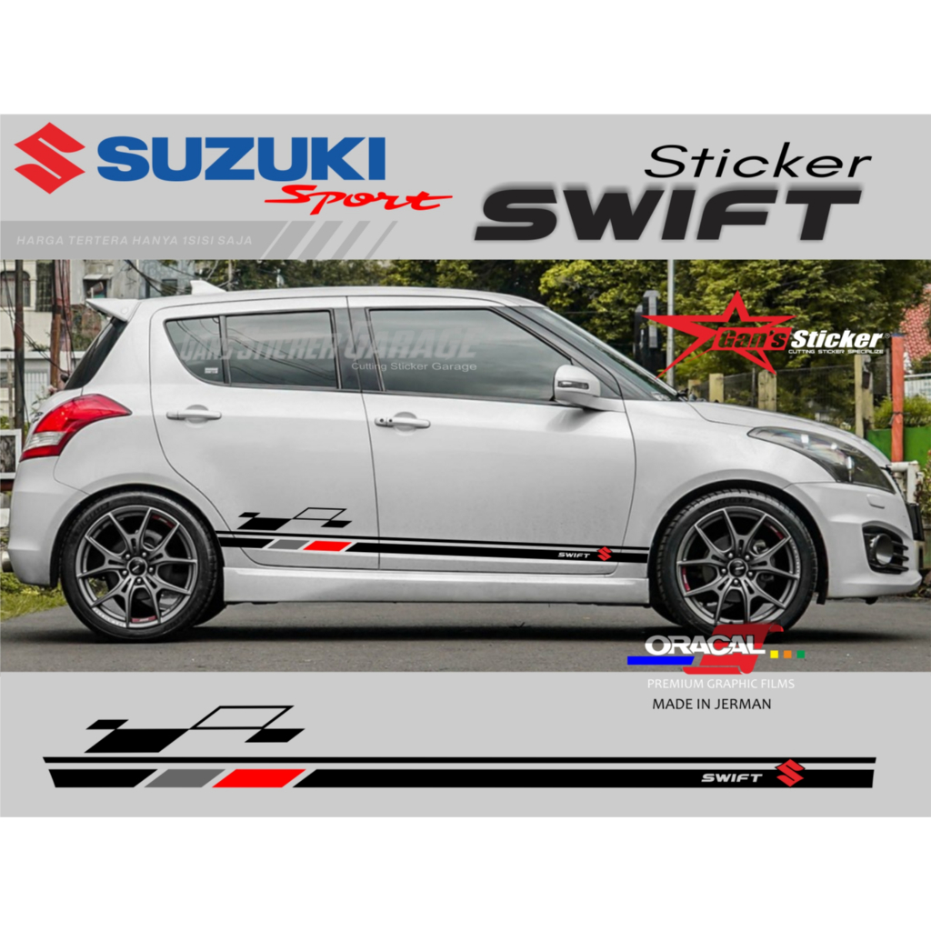 sticker suzuki swift sticker variasi suzuki swift aksesoris suzuki swift