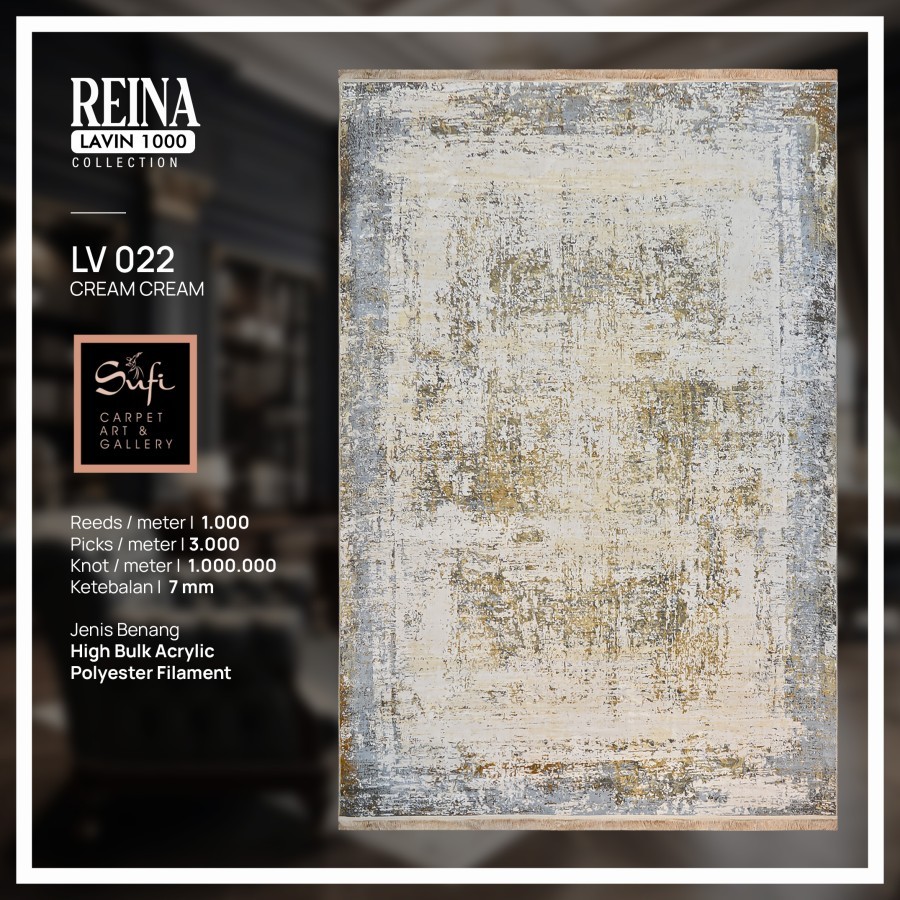 Karpet Lantai Tebal Lembut Premium Classic Lavin 200x300 Cm