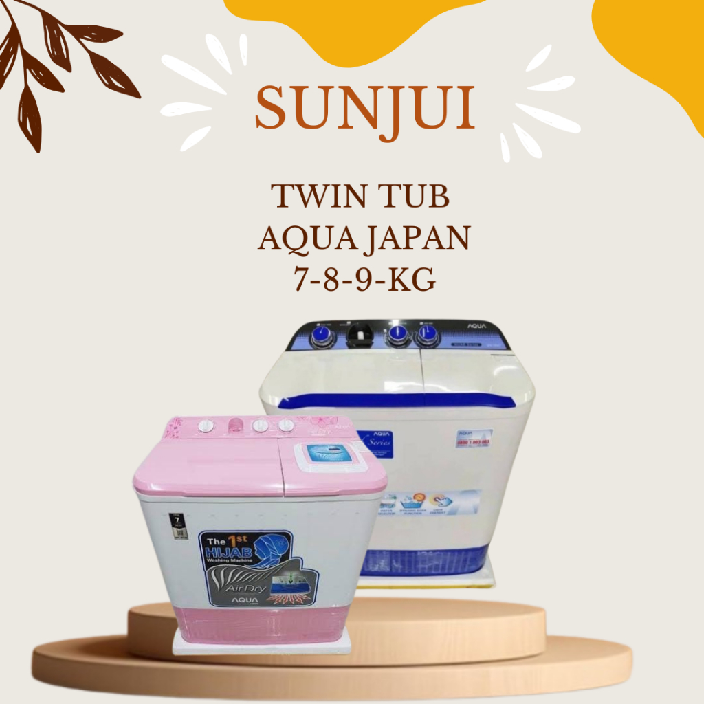 MESIN CUCI 2 TABUNG AQUA JAPAN