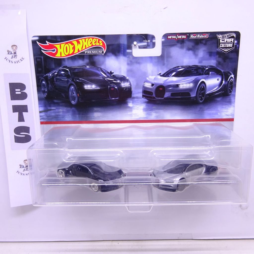 Hot Wheels Car Culture Twin Pack Bugatti Veyron 16 Bugatti Chiron