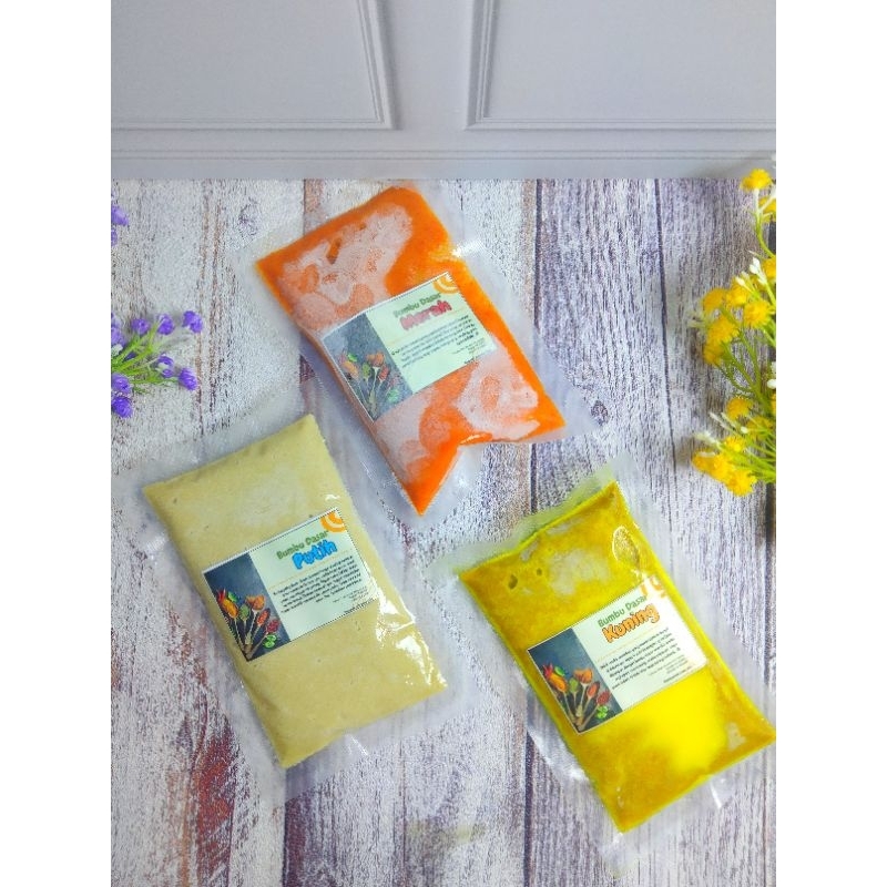 

bumbu dasar (kuning, putih, merah)