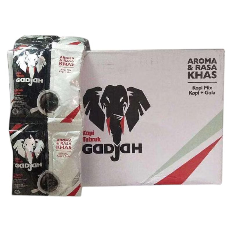 

Kopi Gajah Tubruk+Gula Terpisah 1 dus 120 sachet