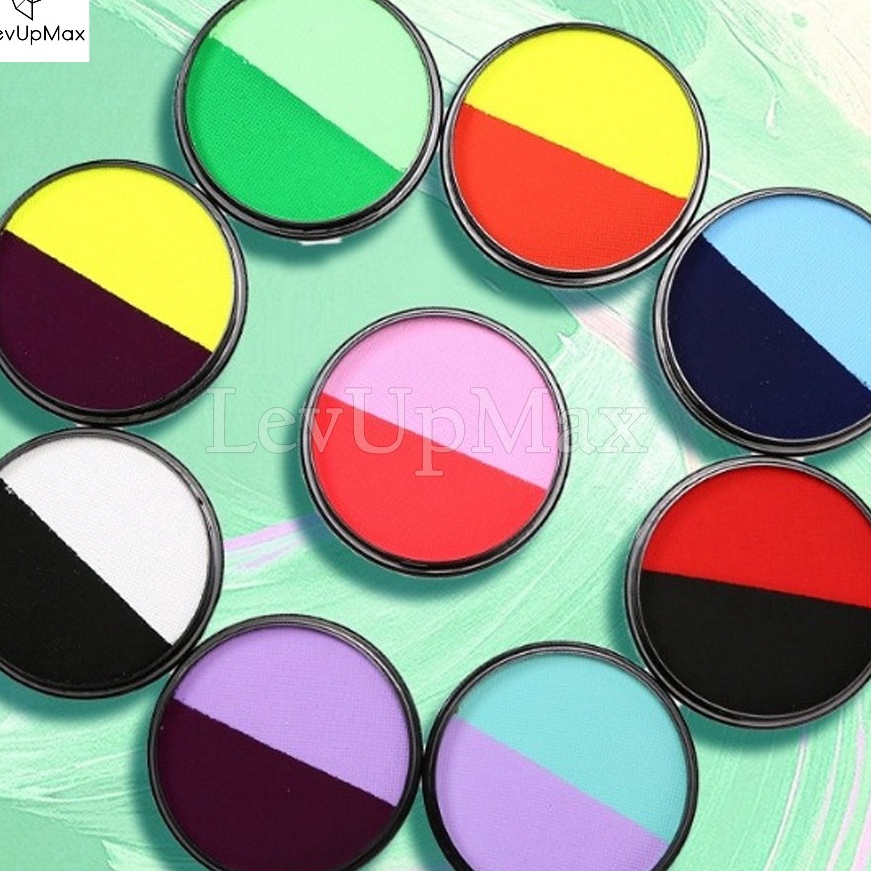 

Eksklusif Cat air aman sertifikasi SFX warnawarni dua warna cocok untuk cosplay dan riasan safe Non Toxic Body Painting Practice board for facepainting