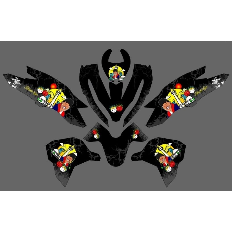 decal Vario 125 new stiker Vario 125 terbaru Betawi stiker vario