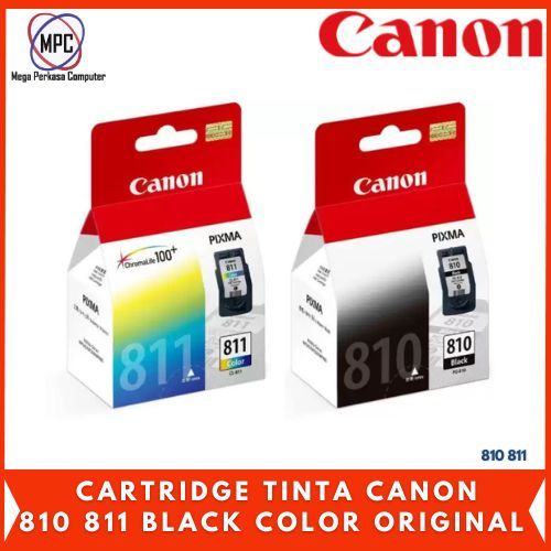 Tinta Cartridge Canon 810 Black 811 Color Original
