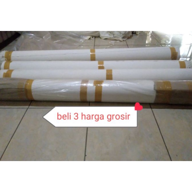 

Ekstra Kanvas Lukis Roll UK 15 x 3 mtr Warna Putih Hitam Biru Kuning