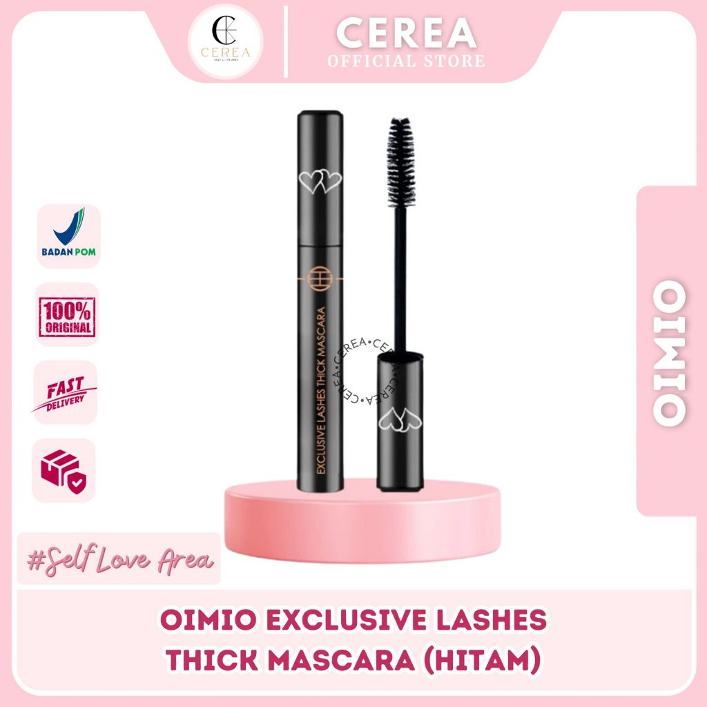 [BPOM] OIMIO EXCLUSIVE LASHES THICK MASCARA (HITAM) | MASKARA WATERPROOF ANTI AIR TAHAN LAMA