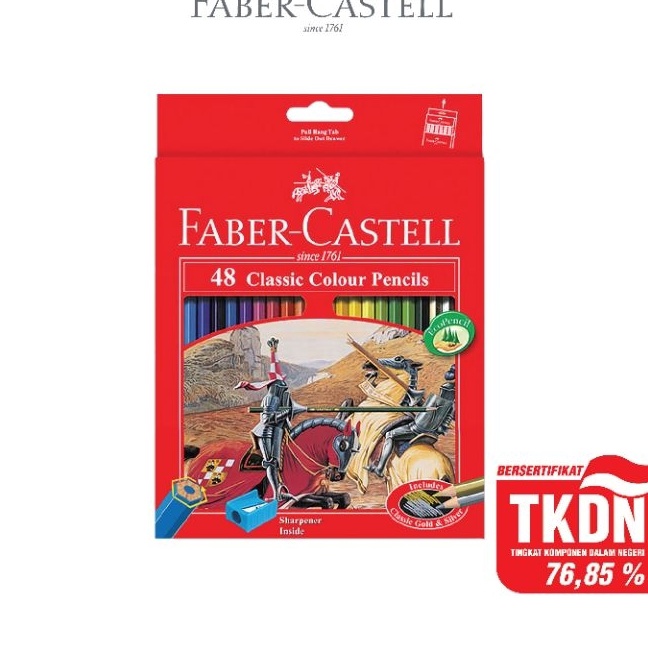 

KP8 FaberCastell Pensil Warna Classic Colour Pencils set 48 Panjang