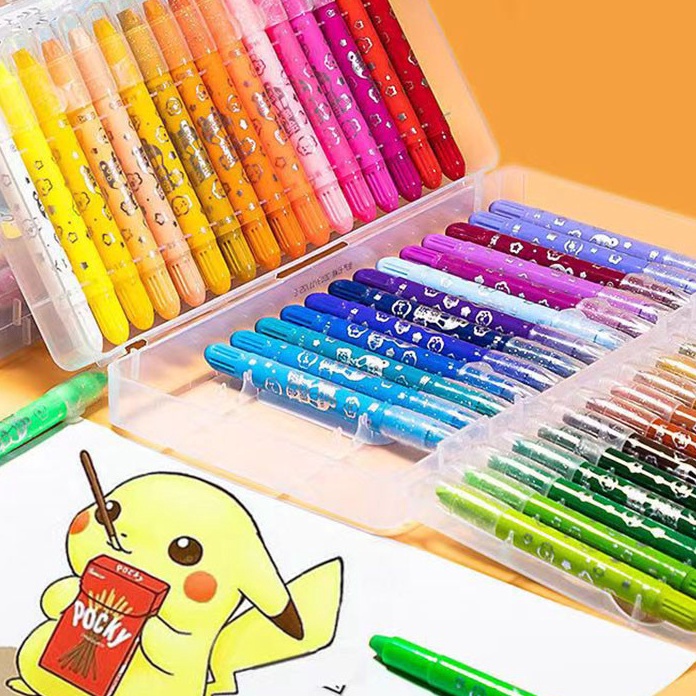

KF7 an Crayon putar Grasp mata Seri Lengkap tidak kotor ditangan 12243648 Warna Water Soluable