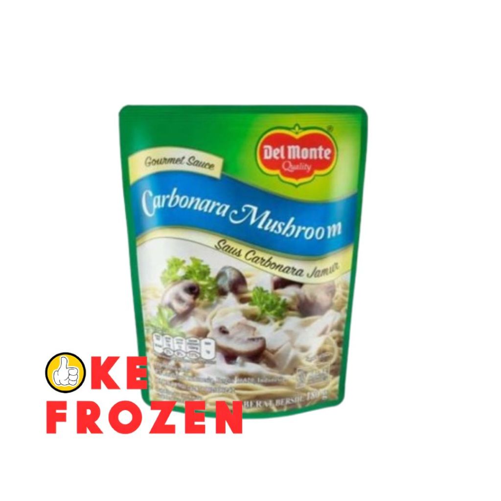 

DELMONTE CARBONARA MUSHROOM SAUCE 180GR / SAUS JAMUR CARBONARA / SAOS PASTA / DEL MONTE