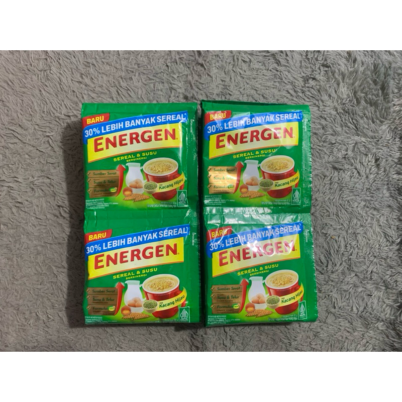 

Energen minuman sereal rasa kacang hijau isi 10 pcs