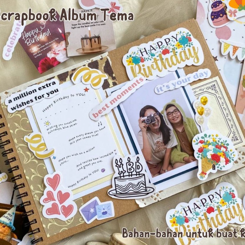 

KF7 Bloomingyouys Journal Kit birthday love jurnal anniversary Scrapbook album vintage scrapbook anniversary scrapbook birthday kado ulangtahun kartu ucapan hampers kado hadiah anniversary ulangtahun graduation